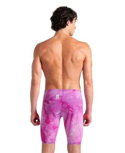 ARENA Powerskin Carbon Air2 Men's Racing Jammer Limited Edition Athletic Tech Suit Competitive Racing Swimsuit Endurance Swimwear, Ciclamyn Pink, US Size 34 - Image 2