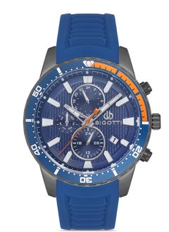 BIGOTTI MILANO Men's 10112 Rubber Full Blue Watch