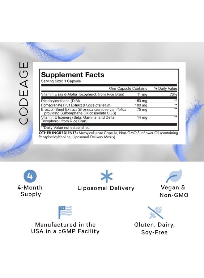 Codeage Liposomal DIM-E+ Dietary Supplement for Adults - Image 2