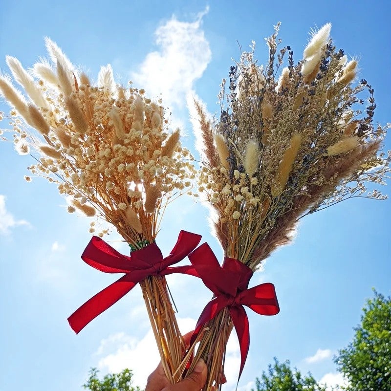 Y&D Yunnan Dried Flowers Bouquet, Natural Dried Plants Bridal Bouquet for Valentine's Day, Top Seller - Image 2