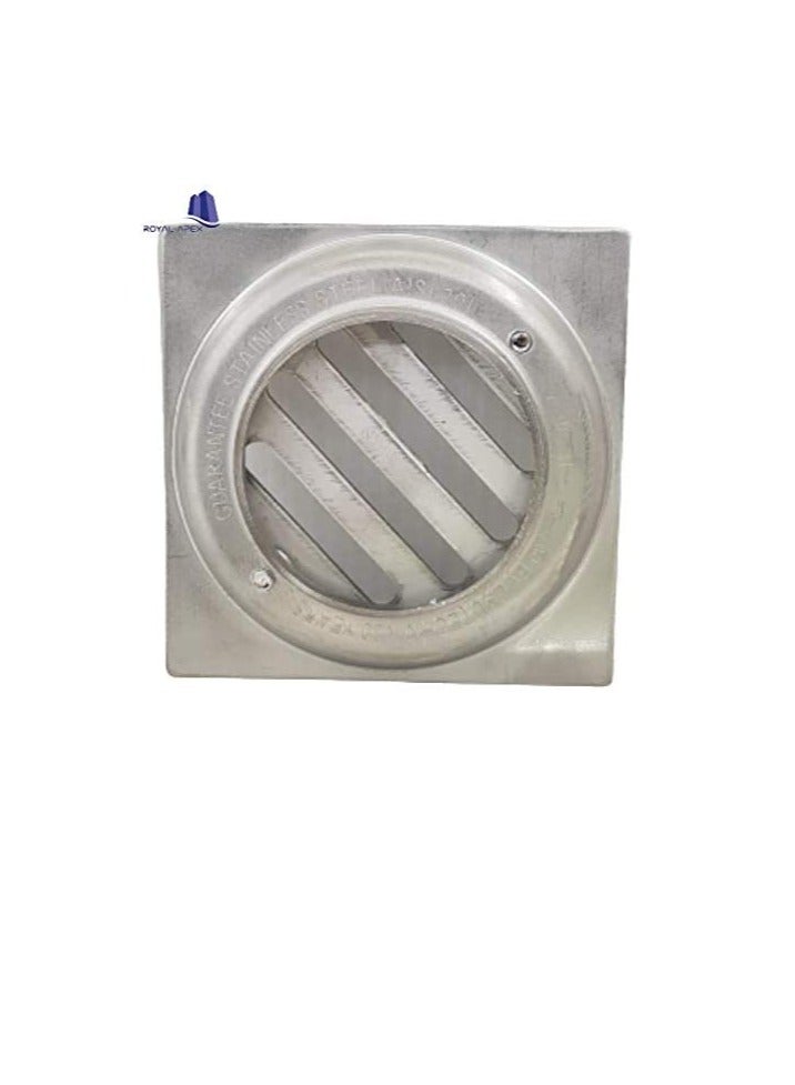 Dot-x Stainless Steel Matte Finish Floor Drain Trap 80 x 80mm - Image 1