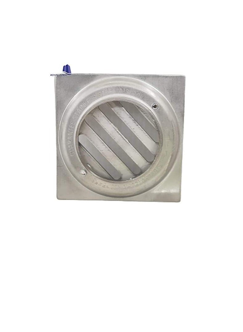 Dot-x Stainless Steel Matte Finish Floor Drain Trap 80 x 80mm - Image 3