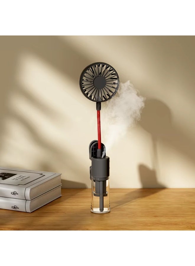 BlueFire F13 Handheld Spray Misting Fan with Clip-On Bendable Stand, 4-Speed USB Rechargeable Portable Mini Cooling Fan with Water Mist Spray, Adjustable Airflow for Baby Stroller, Picnic, Travel, Camping, Office, Car & Outdoor Summer Cooling - Image 1