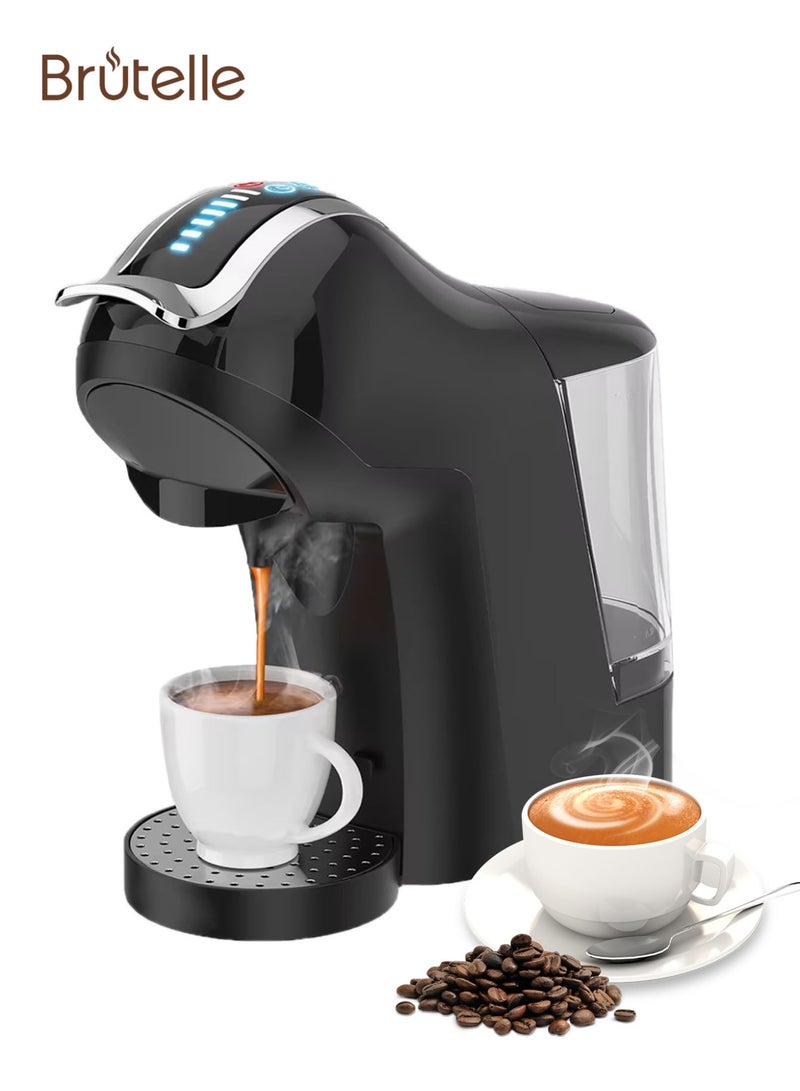 بريتيل ماكينة قهوة إسبريسو ٥ في ١، ضغط ١٩ بار، متعددة الكبسولات، ماكينة قهوة إسبريسو، ماكينة قهوة كابتشينو، ماكينة لاتيه أمريكانو، إسبريسو ماكياتو - Image 2