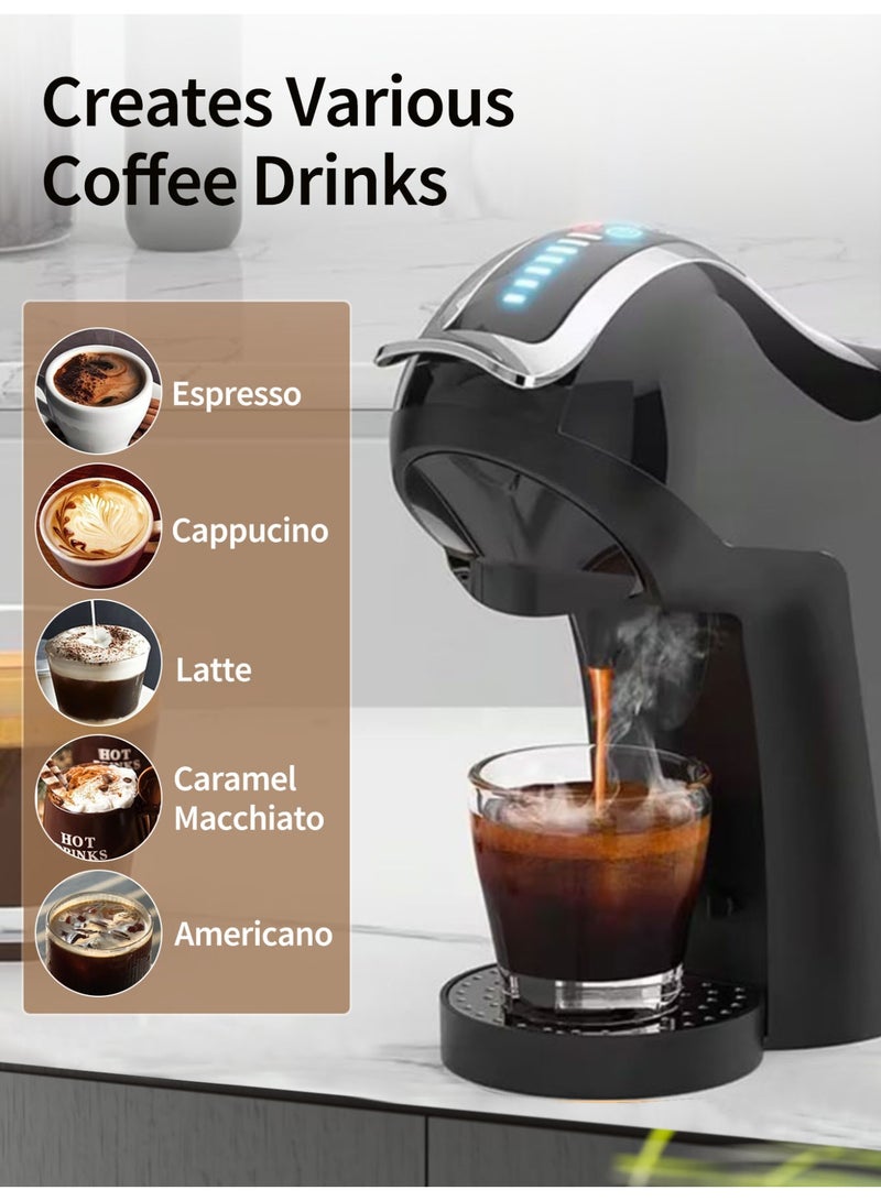 بريتيل ماكينة قهوة إسبريسو ٥ في ١، ضغط ١٩ بار، متعددة الكبسولات، ماكينة قهوة إسبريسو، ماكينة قهوة كابتشينو، ماكينة لاتيه أمريكانو، إسبريسو ماكياتو - Image 4