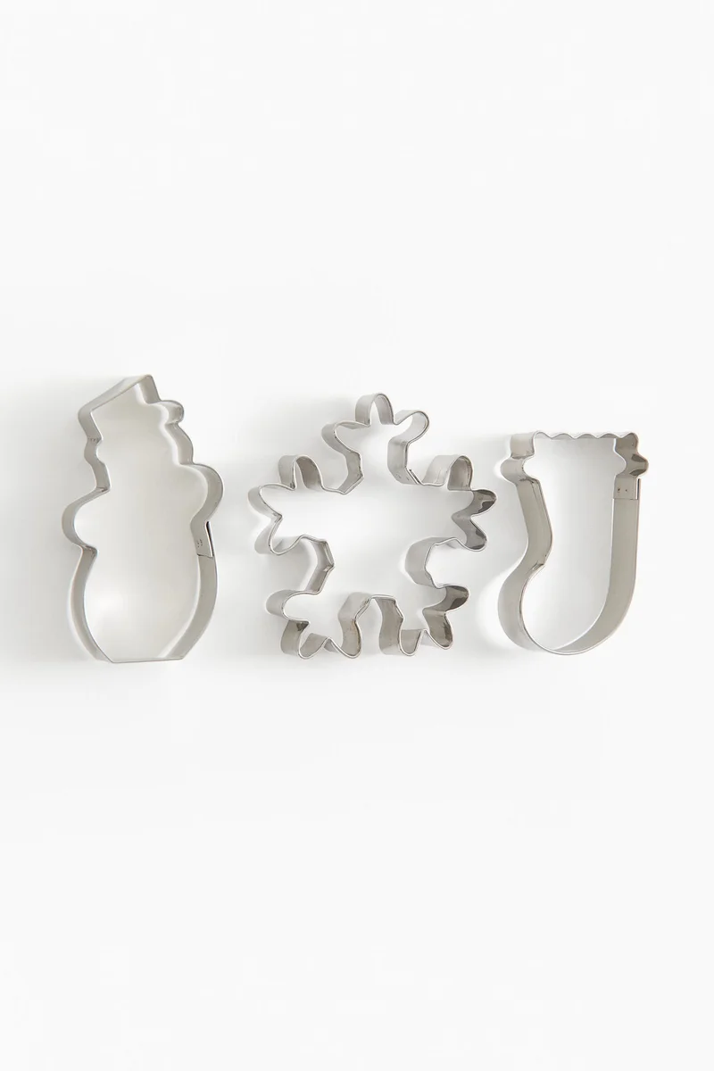 H&M 3-pack metal cookie cutters