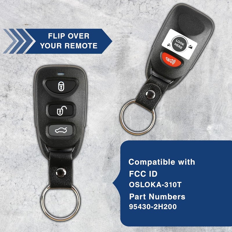 KeylessOption Keyless Entry Remote Control Car Key Fob for Hyundai Sonata 2011-2014 OSLOKA-950T - Image 4