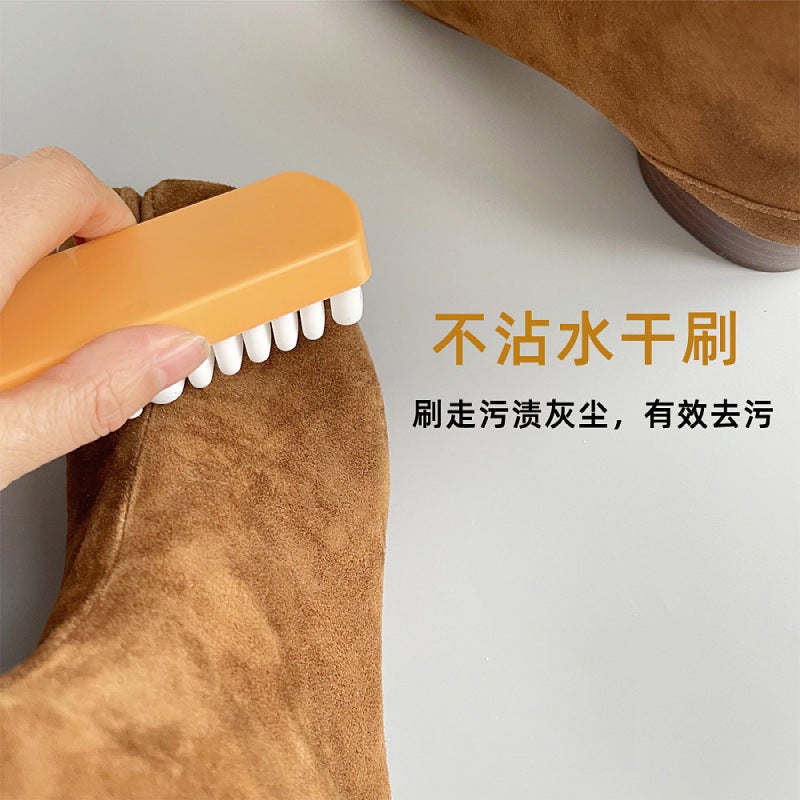 Suede Shoe Brush Suede Suede Leather Eraser Cleaning Shoe Brush Suede Rubber Soft Bristle Shoe Polishing Brush Special Shoe Cleaning Brush (Suede shoe brush-plastic large size)