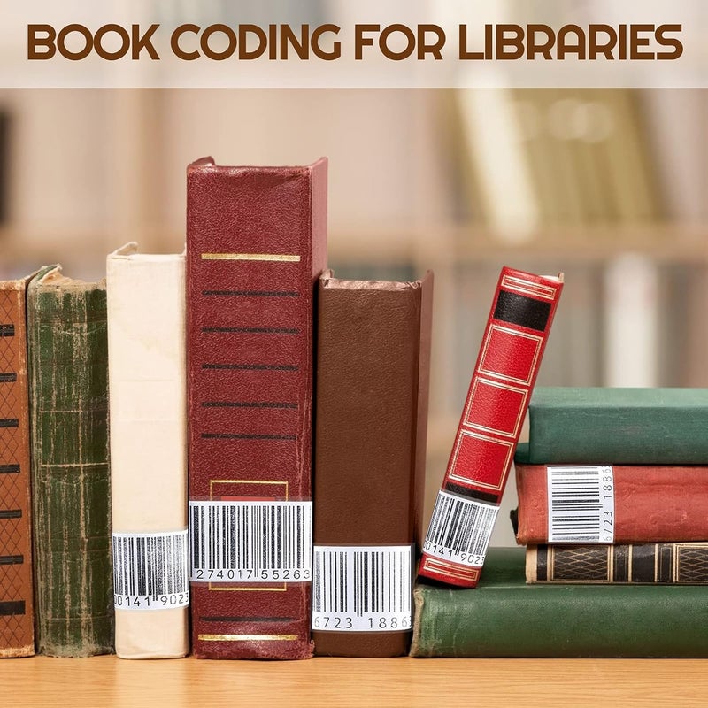 klarako Label Protector Clear Labels Waterproof Labels for Protecting Barcodes Numbers and Classic Books in Library, Class and Office (750) - Image 5