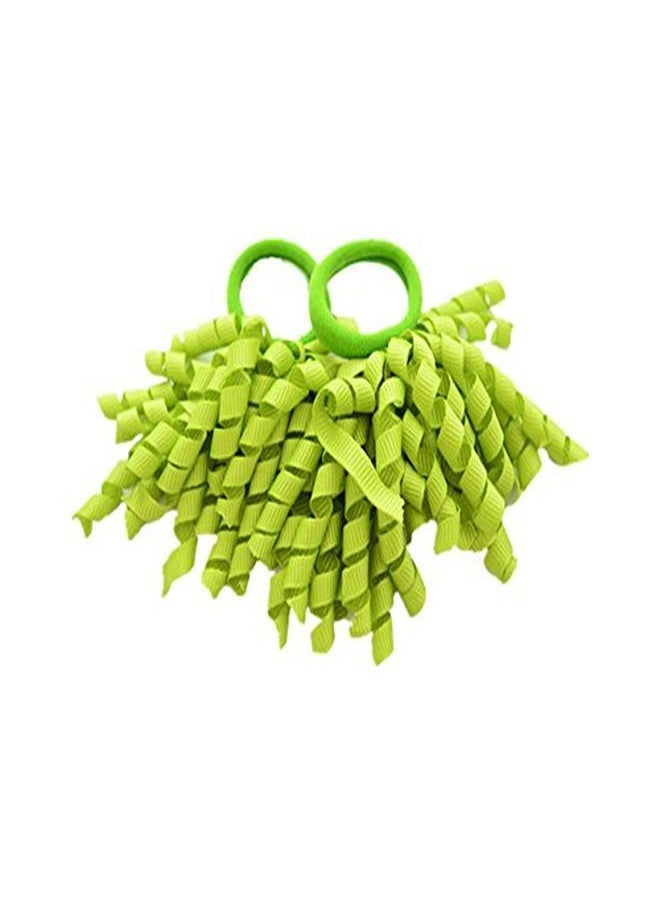 PIDOUDOU - Pack Of 18 Boutique Girls' Solid Curly Korker Bow Hair Ties - Image 1