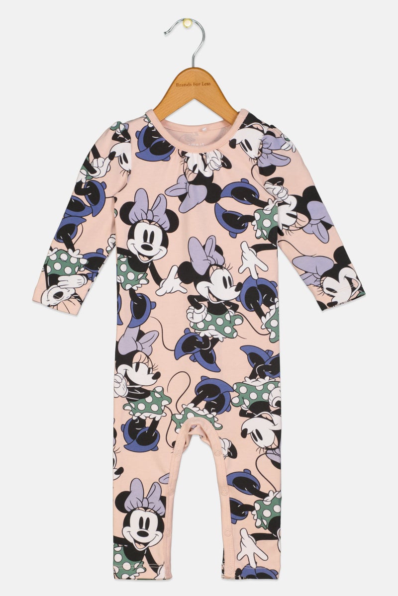 NAME IT Toddlers Girl Graphic print Long Sleeve Bodysuit, Multicolor - Image 1