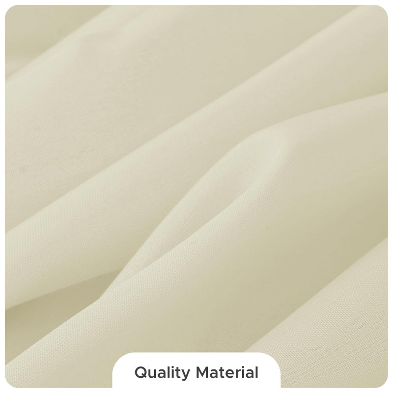 Fitable 8 Pack Rectangle Tablecloths: Stain Resistant Wrinkle Free Fabric Table Clothes, Washable Reusable Polyester Table Covers for Wedding Party Birthday Banquet Reception(Ivory, 90x132 Inch) - Image 2
