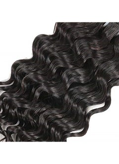 FASHION LINE Brazilian Body Wave/Water Wave/Deep Wave/Funmi/Human Hair Bundles Unprocessed Human Hair Natural Black(Deep Wave, 12" 4 Bundles)  - Image 5