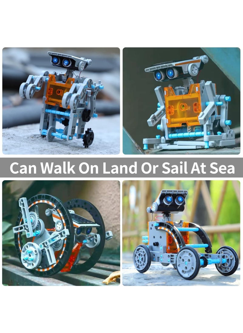 MAGIC VAULT - Solar Robot Kit, 12-in-1 STEM Robot Science Kit Toys for Kids Aged 8-16, Educational DIY Assembly Creation Set with Solar Powered Motorised Engine, Science Experiment Set for Students Teens - Image 1