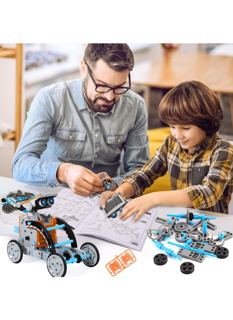 MAGIC VAULT - Solar Robot Kit, 12-in-1 STEM Robot Science Kit Toys for Kids Aged 8-16, Educational DIY Assembly Creation Set with Solar Powered Motorised Engine, Science Experiment Set for Students Teens - Image 1