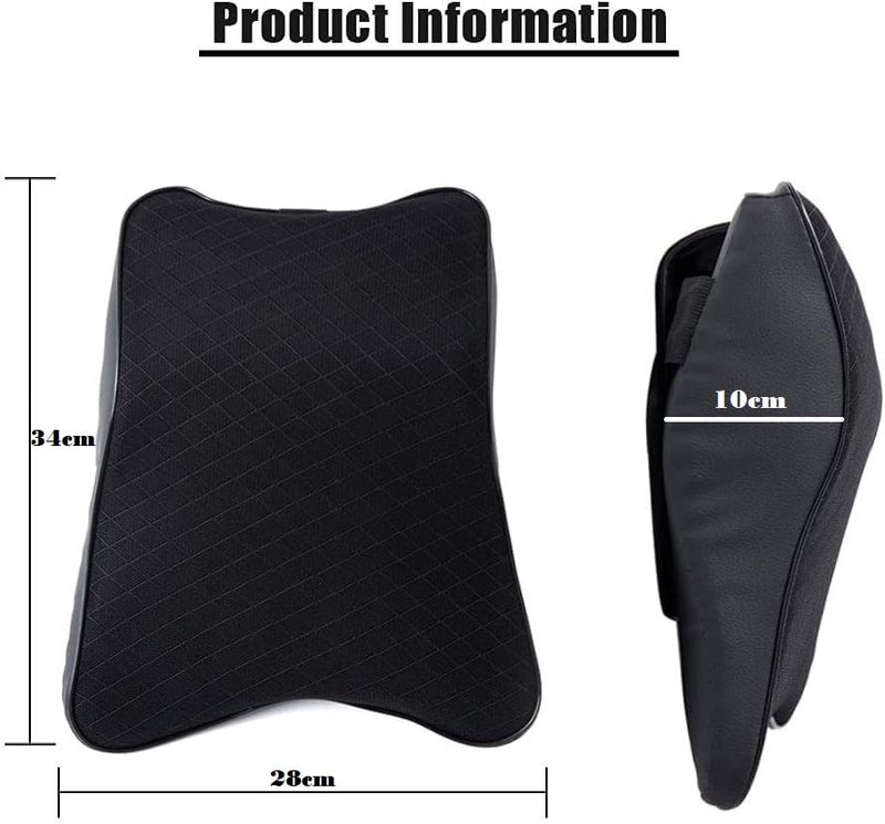 upsimples Car Seat Headrest Neck Rest Cushion Car Neck Pillow Durable 100 Pure Memory Foam Neck Pillow With Breathable Car Neck Pillow 1Pcs Black - Image 3