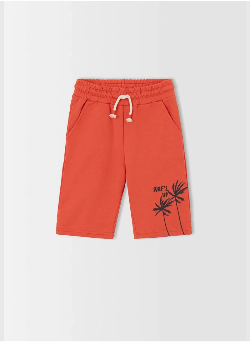 DeFacto Bermuda Shorts Boys Certain Flexible Printed Palm