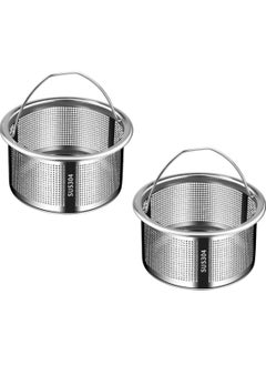 Bukela Sink Strainer, 304 Stainless Steel Kitchen Sink Strainer, Anti-Clogging Drain Filter Strainer, Kitchen Sink Drain Strainer and 1.6 Inch Deep Kitchen Sink Strainer (2 Pack)  - Image 1