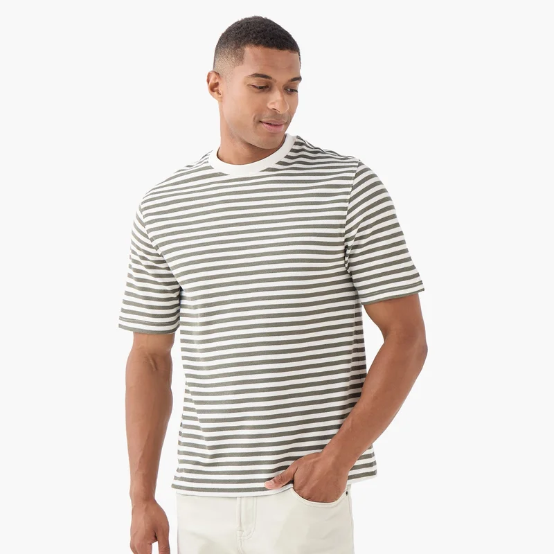 Splash FAV Relaxed Fit Striped T-shirt