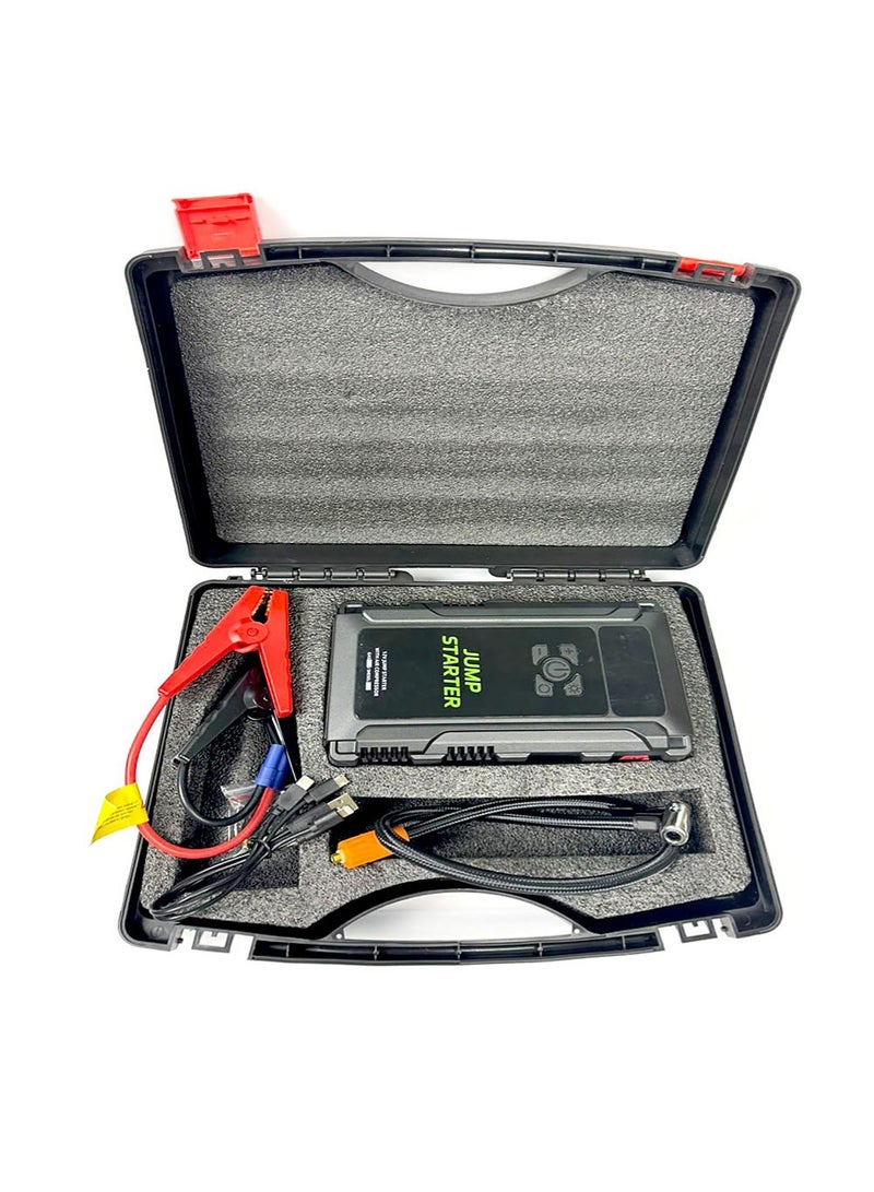 Car Starter Multifunctional , Equipped with Emergency Fast Charging, with Car Air Compressor, and Built-in Powerful LED Lighting - Image 2