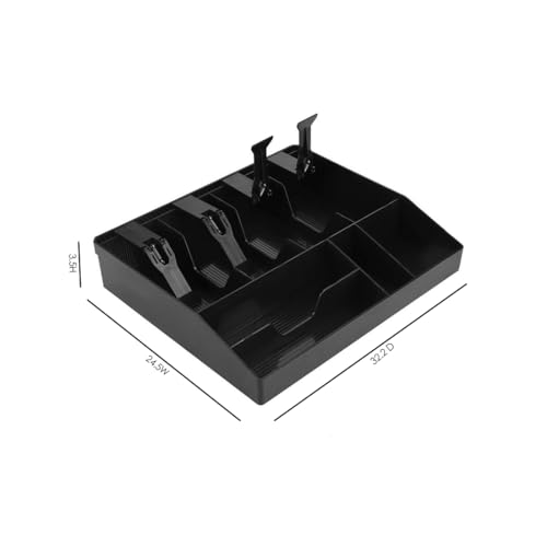 SUKHAD ABS Plastic Cash & Check Box | 4 Slots for cash/bills/Money and 4 Slots for Coins Cash Tray | 32.2 x 24.5 x 3.5 CM - Image 3