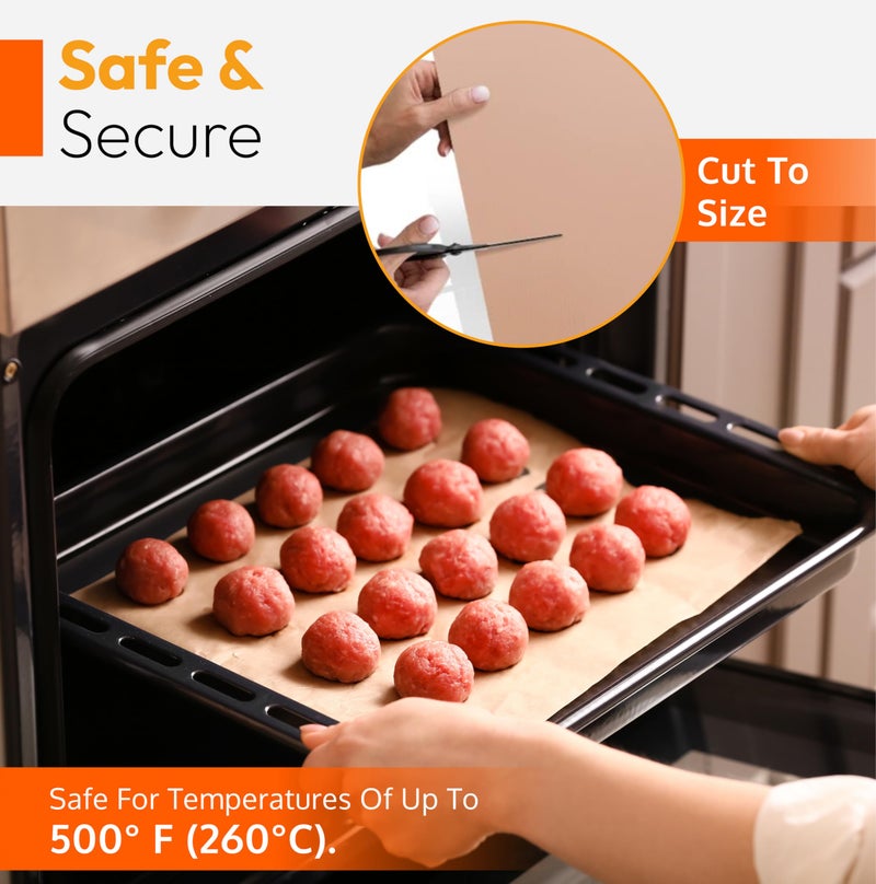 ThreadNanny أوراق تفلون للطباعة الحرارية والخبز - بطانات فرن PTFE قابلة لإعادة الاستخدام، ورقة تفلون متميزة للخبز - حصيرة مقاومة للحرارة - آمنة للطعام، خالية من BPA و PFOA - كبيرة 16" × 20" (عبوة 3) - Image 3