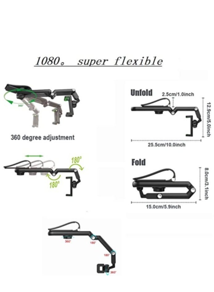 ELTRAZONE Sun Visor Car Cell Phone Holder, 360 Rotating Car Mount Support Clip Bracket , Adjustable Arm Cradles Car Holder Mount Phone Car Clip for Sun Visor Rearview Mirror Steering Wheel(Grey) - Image 5