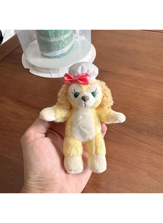 Sweet Face Star Dailou Shirley May Belle Plush Small Doll Bag Hanging Accessories Tote Bag Dragon Bag Pendant Keychain-Color:Standing Chef Dog-Height:Pendant - Image 1