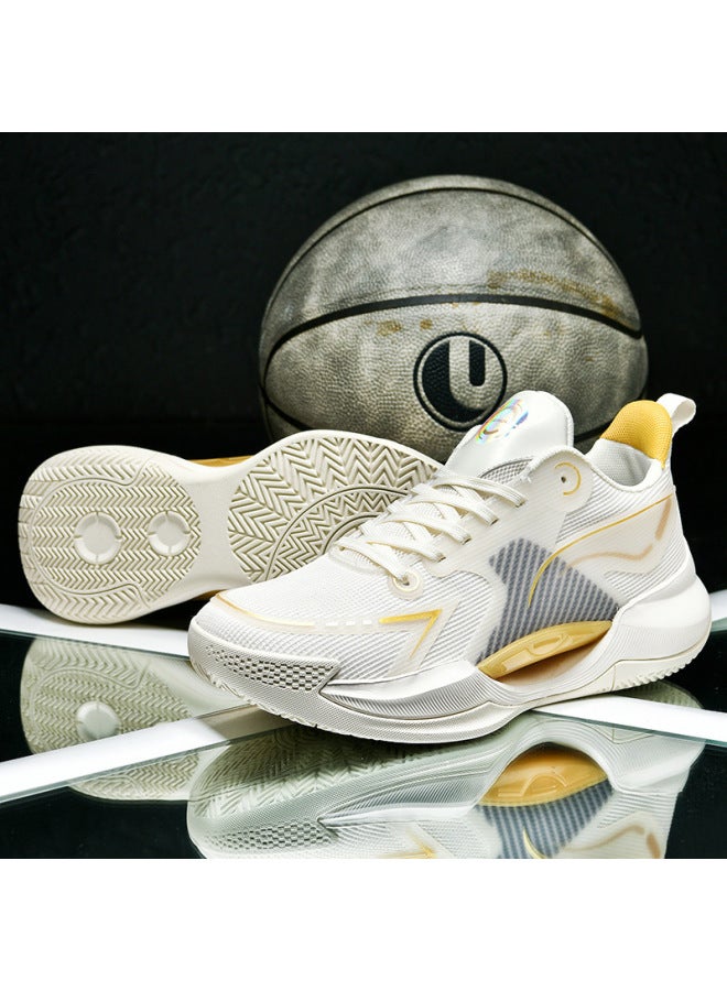 Men's Basketball Shoes New Model 8262 Lightweight Autumn Running Sports Shoes Trendy High-top Shock-absorbing Sneakers