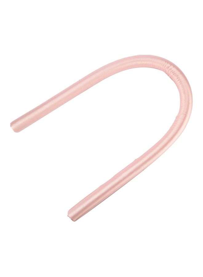 NIBEMINENT No Heat Silk Curls Headband Pink - Image 4