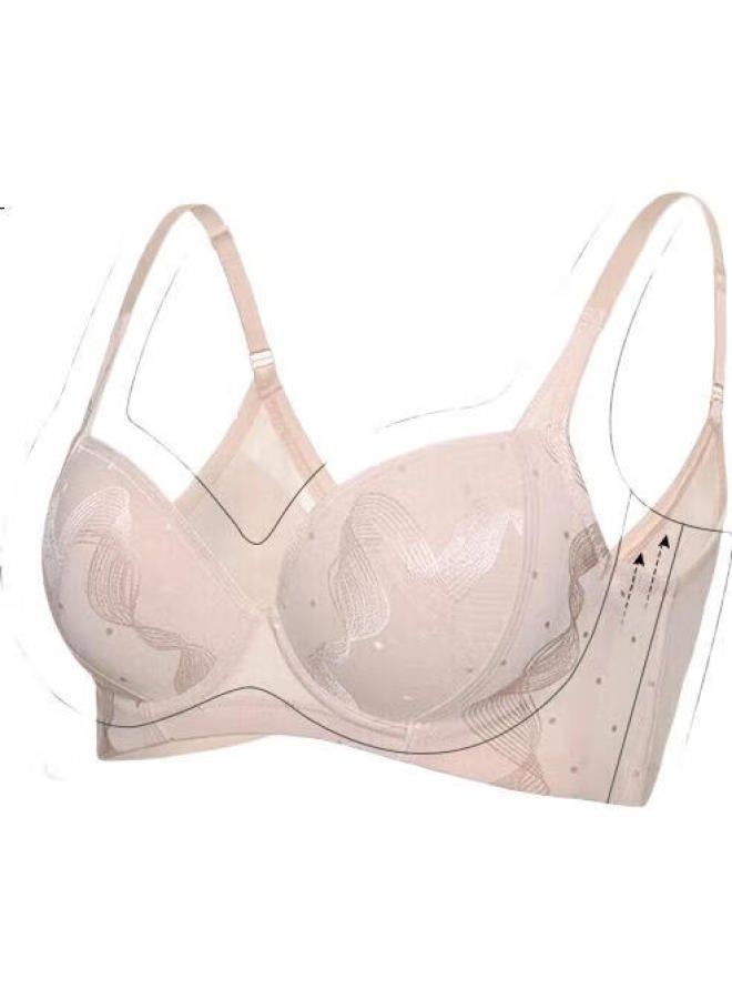 Aimer Women'S Breathable Thin Mold Cup Invisible Hole Cup Push-Up Bra Enlarge Small Chest Bra Spreading Am117591 Black D85 - Image 2