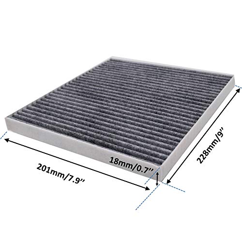 FUN-DRIVING FD709 Cabin Air Filter for Accent/Genesis Coupe/Tucson/Veloster/Forte/Forte Koup/Rio/Rio5/Rondo/Sportage,Replace CP709,CF10709/087902E200 - Image 2
