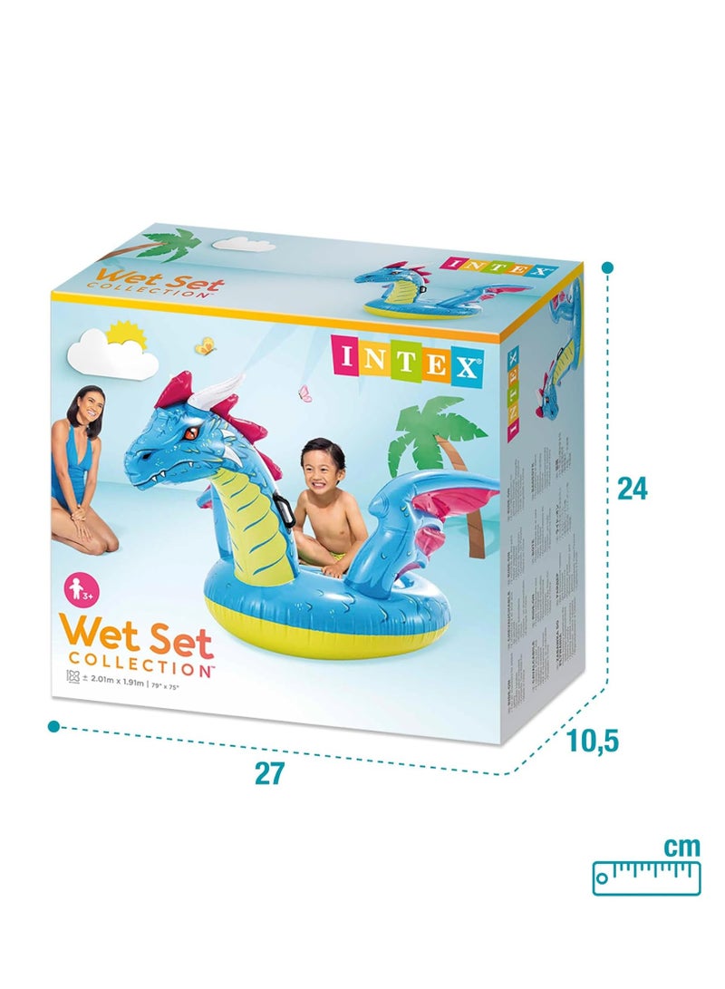 Intex 57563 Inflatable Dragon Ride-On Float for Kids, 201 x 191 cm - 57563 - Image 4