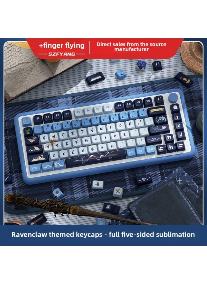 Generic - Ravenclaw Original Keycap MDA Highly Personalized Pbt Thermal Sublimation Mechanical Keyboard Cap-Color:Ravenclaw 158 Key Complete Set - Image 1