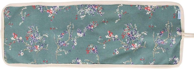 Teamoy Crochet Hook Case, Roll Bag Holder Organizer for Various Crochet Needles and Knitting Accessories, Plum Flowers - Image 3