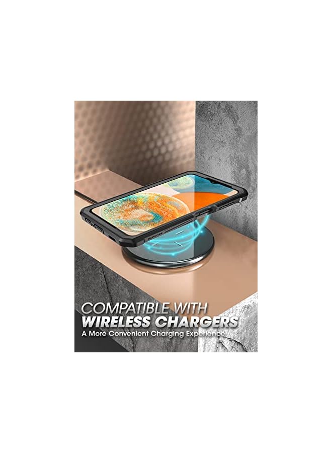 سوبكيس حافظة يونيكورن بيتل برو لهاتف سامسونج جالاكسي A23 4G/5G (2022)، حافظة متينة بمشبك حزام ومسند مع واقي شاشة مدمج (أسود) - Image 5