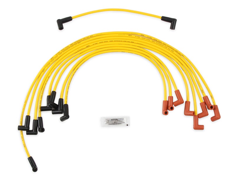ACCEL 4048 Spark Plug Wire Set - 8mm - Yellow with HEI Stock Style Boots - Image 1