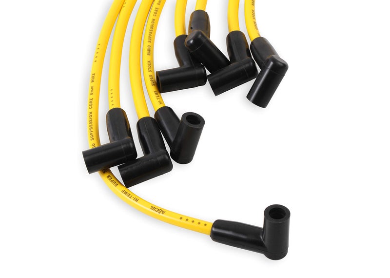 ACCEL 4048 Spark Plug Wire Set - 8mm - Yellow with HEI Stock Style Boots - Image 3