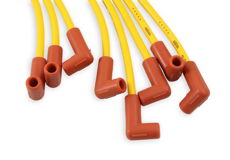 ACCEL 4048 Spark Plug Wire Set - 8mm - Yellow with HEI Stock Style Boots - Image 4