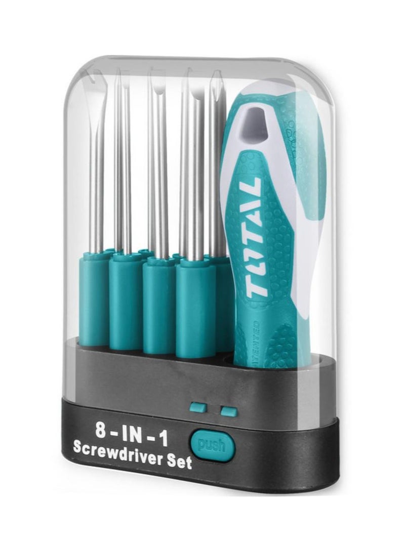 TOTAL Interchangeable Screwdriver Set 9 Pcs THT250906 - Image 2