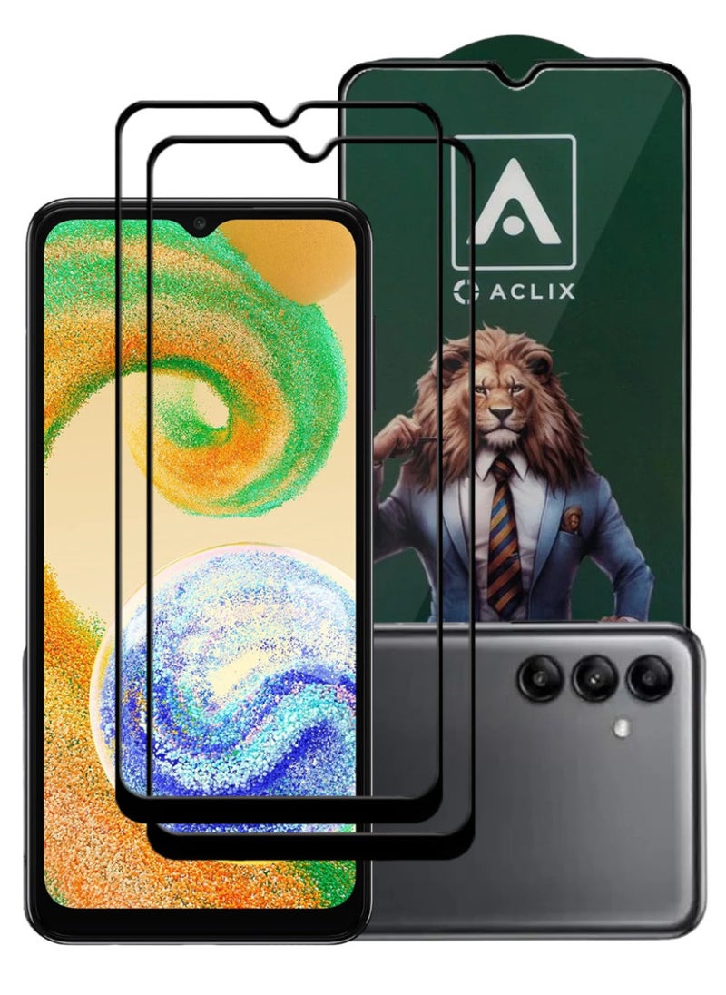 ACLIX 2 Pieces Antistatic ESD Dustproof Premium Quality High Definition Tempered Glass Screen Protector Designed For Samsung Galaxy A04s - Image 1