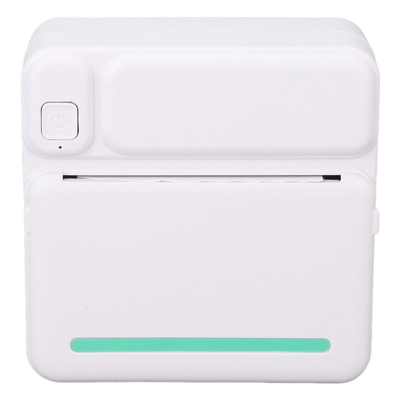 Portable Thermal Printer with 10 Rolls Adhesive Print Paper Black and White Inkless Printer for Label Receipt Study Notes - Image 4