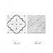 iLAND Dollhouse Flooring on 112 Scale 16 Scale Miniature Dollhouse Accessories 115pcs DoubleSided Dollhouse Floor Tiles French White Floral Grey Marble Tiles - Image 4