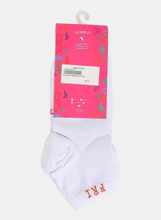 Carina Girly Quarter Length Socks - 7 Pairs - Image 3