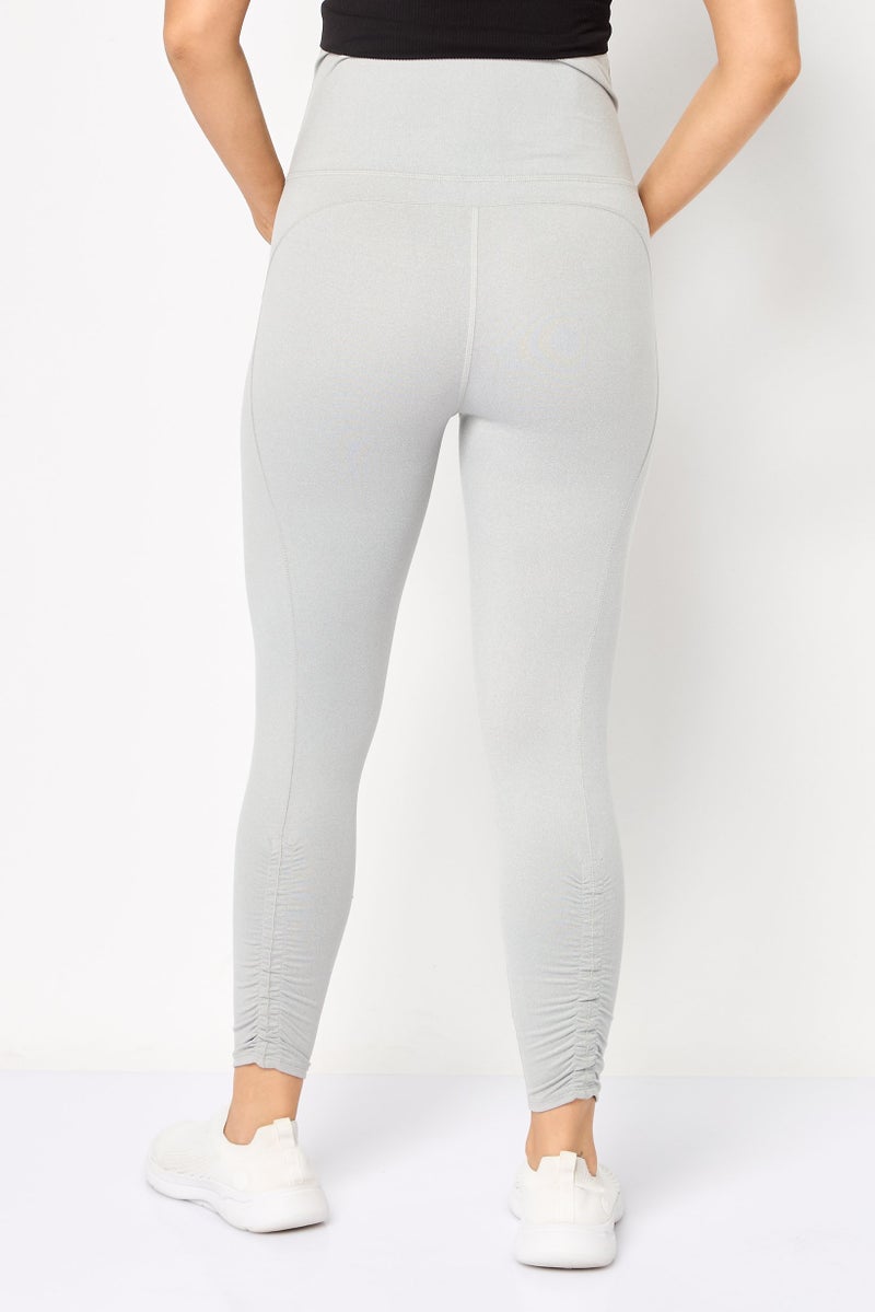 PUMA Maternity Sportswear Fit Outdoor Leggings, Light Grey - Image 2