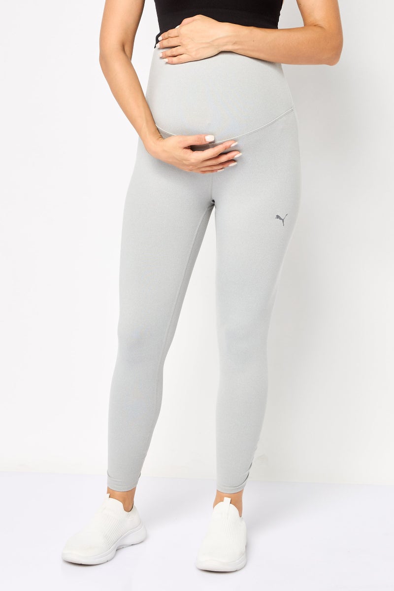 PUMA Maternity Sportswear Fit Outdoor Leggings, Light Grey - Image 1