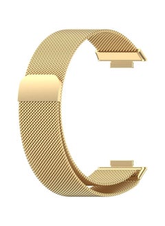 Generic Strap Compatible with Huawei Watch Fit 2 Strap Milanese Steel Watch Band Magnetic Bracelet Strap/(Gold)  - Image 2