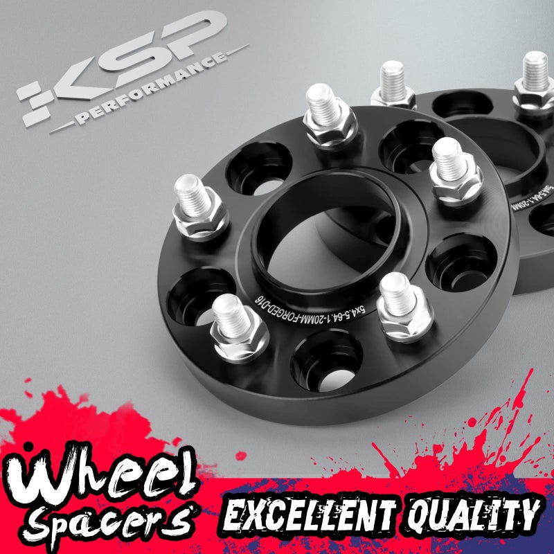 KSP PERFORMANCE KSP 5x114.3 Wheel Spacers for Nissan 350Z 370Z, 5X4.5(1inch 4pcs) Forged Spacer Fit Infinit G35 G37 FX35, 25mm Thick M12x1.25 Thread Pitch 66.1mm Hub Bore Wheel Spacer for Altima Maxima - Image 5