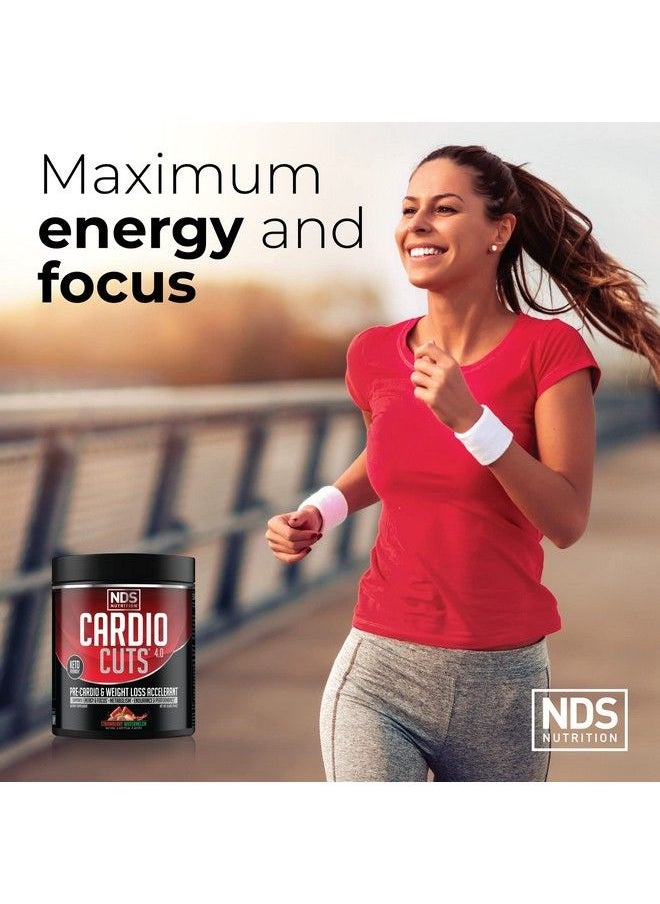Cardio Cuts - Nds Nutrition 4.0 Pre Workout Supplement Advanced Weight Loss And Pre Cardio Formula With L Carnitine Cla Mcts L Glutamine And Safflower Oil Strawberry Watermelon (40 Servings) - Image 1