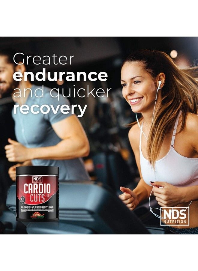 Cardio Cuts - Nds Nutrition 4.0 Pre Workout Supplement Advanced Weight Loss And Pre Cardio Formula With L Carnitine Cla Mcts L Glutamine And Safflower Oil Strawberry Watermelon (40 Servings) - Image 1